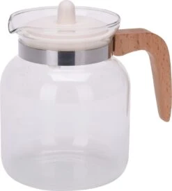 Excellent Houseware Borosilicaat Glazen Theepot Met Infuser / Theefilter Van 1.5 Liter