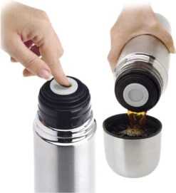 Excellent Houseware KOOPMAN Thermoskan Bullet 1 Liter RVS -Servies Serie Winkel 1095x1200