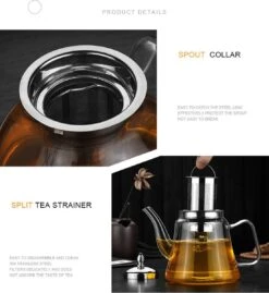 SensaHome - Infuser Theekan/Theepot - Transparant - Glas 34 SensaHome - Infuser Theekan/Theepot - Transparant - Glas -Servies Serie Winkel 1100x1200