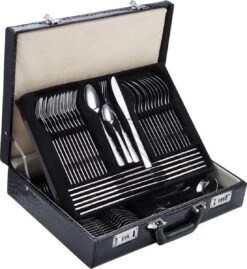 Swiss Home | Bestekset - 12 Persoons - 72-delig - Luxe Opbergkoffer - 18/10 | Limited Edition Set + Luxe Koffer