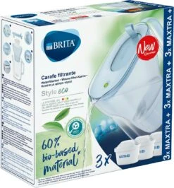 BRITA Waterfilterbundel Style Eco Cool Powder Blue + 3 MAXTRA+ Filterpatronen 12 BRITA Waterfilterbundel Style Eco Cool Powder Blue + 3 MAXTRA+ Filterpatronen -Servies Serie Winkel 1114x1200 3