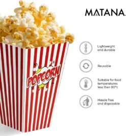50 Duurzame Popcorn Bakjes (18x10cm) - Popcorn Zakjes Voor Filmavonden, Feestjes - Ook Geschickt Als Snoepbakje Of Feestzakje Voor Kinderen 14 50 Duurzame Popcorn Bakjes (18x10cm) - Popcorn Zakjes Voor Filmavonden, Feestjes - Ook Geschickt Als Snoepbakje Of Feestzakje Voor Kinderen -Servies Serie Winkel 1115x1200 10