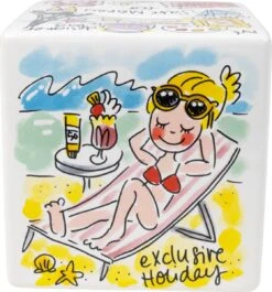 Blond Amsterdam, Even Bijkletsen: Spaarpot Vierkant -Servies Serie Winkel 1117x1200 1