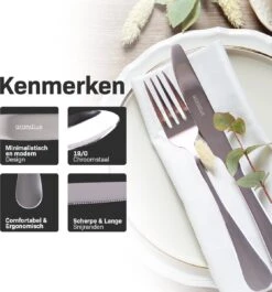 Grandlux Bestekset 6 Persoons 30-delig - Zilver Bestek - Messen, Vorken, Lepels - Cutlery Set - RVS 12 Grandlux Bestekset 6 Persoons 30-delig - Zilver Bestek - Messen, Vorken, Lepels - Cutlery Set - RVS -Servies Serie Winkel 1117x1200 2