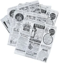 Rainbecom - 50 Stuks - 19 X 17 Cm - Hamburger Zakje Papier - Vetvrij Papier - Papieren Zak Voor Sandwiches - Krant -Servies Serie Winkel 1119x1200 3