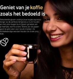 Dubbelwandige ESPRESSO Glazen Van Borosilicaat - Warme En Koude Dranken Kopjes - 70 ML - Set Van 4 -Servies Serie Winkel 1122x1200 10