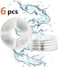 Drinkfontein Filters 6 Stuks - Navulling Kattenfontein - Water Filter - Drinkfilters - Filter Waterreservoir - Waterfilter Drinkfontein -Servies Serie Winkel 1124x1200 2