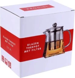 Procidi® Glazen Theepot Met Filter - Theekan Met Infuser - Dubbelwandig Borosilicaat Glas - Thee Thermoskan - Koffiekan 950 ML - Teapot -Servies Serie Winkel 1151x1200