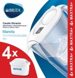 BRITA Waterfilterbundel Marella Cool White + 4 MAXTRA+ Filterpatronen -Servies Serie Winkel 1156x1200