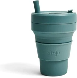 Stojo - Biggie Cup - 470 Ml - Herbruikbaar - Opvouwbaar - Groen -Servies Serie Winkel 1174x1200 1