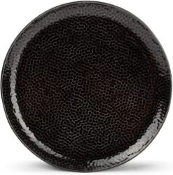 GLAMOMAX'S Choice - Serviesset Black Mielo - Inclusief Koperkleurig Bestekset - 4 Persoons - Aardewerk - Zwarte Borden - Dinerborden - Bordenset -Servies Serie Winkel 1185x1200 1