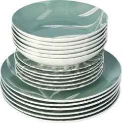 4goodz Plant Groen 18-delig Servies Porselein 6 Persoons 12 4goodz Plant Groen 18-delig Servies Porselein 6 Persoons -Servies Serie Winkel 1191x1200 6