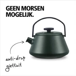 BRABANTIA T-TIME Donkergroene Theepot - Gietijzer - 0,7 L - Inclusief Zeefje -Servies Serie Winkel 1198x1200 14