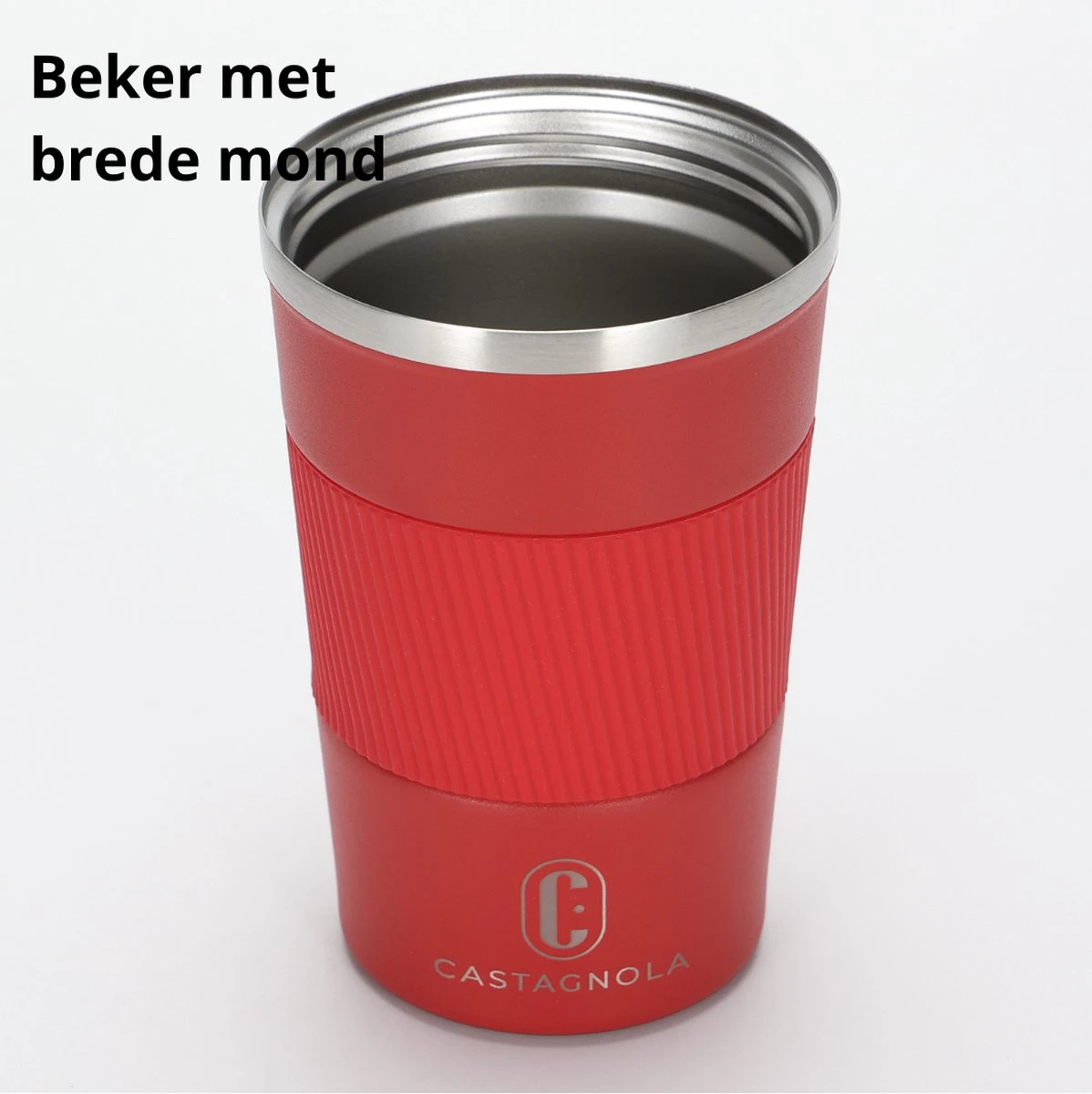 Castagnola Design RVS Koffiebeker To Go - Rood - 380ml - Thermosbeker - Theebeker 7 Castagnola Design RVS Koffiebeker To Go - Rood - 380ml - Thermosbeker - Theebeker - Afbeelding 7