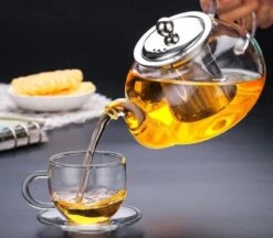 Glazen Theepot Met Filter (RVS) - 1.2 Liter - Thee Infuser – Borosilicaat – Anti-druppel Tuit -Servies Serie Winkel 1200x1050 3