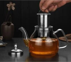 SensaHome - Infuser Theekan/Theepot - Transparant - Glas 38 SensaHome - Infuser Theekan/Theepot - Transparant - Glas -Servies Serie Winkel 1200x1059 1