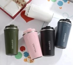 Koffiebeker To Go - RVS Thermosbeker - Drinkfles - Herbruikbare Koffiebeker - 500 Ml - Wit -Servies Serie Winkel 1200x1070