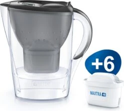 BRITA - Waterfilterkan Marella Cool - Grafiet - 2,4L + 6 MAXTRA+ Waterfilterpatronen