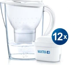 BRITA - Waterfilterkan Marella Cool - Wit - 2,4L + 12 MAXTRA+ Waterfilterpatronen -Servies Serie Winkel 1200x1087