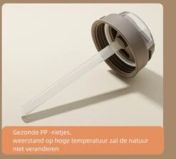 Floraweg Cup - Drinkbeker To GO- Lekvrij Dubbelwandig ,RVS 316, Thermosbeker Koffiebeker- Koffie En Thee - 400ml Waarschuw En Koud Drankje- Grijs -Servies Serie Winkel 1200x1088