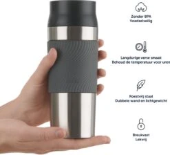 Blumtal Thermosbeker Classic - Lekvrij, BPA-Vrij En Vaatwasserbestendig - Hoge Kwaliteit Thermosfles Met Quick-Press Sluiting - Travel Mug 350 Ml - Roze -Servies Serie Winkel 1200x1089