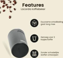 LaCardia Koffiebeker To Go Premium Zwart – Thermosbeker – Theebeker – 380ML – Herbruikbaar -Servies Serie Winkel 1200x1090 2