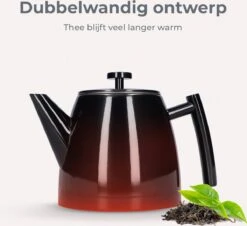 Vaja® Theepot Juliette Met Filter - Dubbelwandig -Theekan 1.0L - Glimmend Zwart 16 Vaja® Theepot Juliette Met Filter - Dubbelwandig -Theekan 1.0L - Glimmend Zwart -Servies Serie Winkel 1200x1099 6