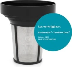 Bredemeijer - Theepot Duet Design Boston 1,1L Mat Zwart- Dubbelwandig -Servies Serie Winkel 1200x1111 12