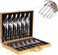 Grandlux Bestekset 6 Persoons 30-delig - Zilver Bestek - Messen, Vorken, Lepels - Cutlery Set - RVS 15 Grandlux Bestekset 6 Persoons 30-delig - Zilver Bestek - Messen, Vorken, Lepels - Cutlery Set - RVS -Servies Serie Winkel 1200x1132 1