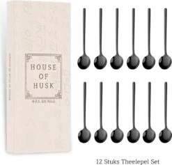 House Of Husk® Theelepels Set - Theelepeltjes - Koffielepels - Koffielepeltjes - RVS - 13cm - 12 Stuks - Zwart -Servies Serie Winkel 1200x1150 4