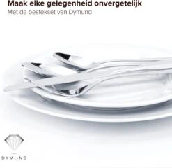 Dymund® 8 Persoons Bestekset - (45-delig) Bestek - Incl. Serveerlepel/Suikerlepel/Serveervork/Botermes - RVS - Zilver -Servies Serie Winkel 1200x1164 5