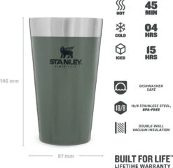 Stanley The Stacking Beer Pint 0,47l - Beker - Hammertone Green 29 Stanley The Stacking Beer Pint 0,47l - Beker - Hammertone Green -Servies Serie Winkel 1200x1165