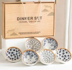 Winkrs - Servies Set Met 6 Kommetjes - Keramiek - Chinese Kommen Voor Rijst, Saus, Hapjes Etc. -Servies Serie Winkel 1200x1167 6