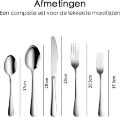 Bestekset Zilverkleurig - 72-delig - 12 Personen - Complete Set -Servies Serie Winkel 1200x1168 2