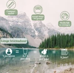 Waterfilter Survival Steddy Pro - Zuiver Gratis Drinkwater - Waterfles Waterzuivering - Waterfilter Kraan - Outdoor - FILTER 4000 LITER! -Servies Serie Winkel 1200x1175 1