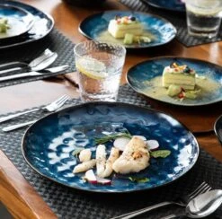 Serviesset 8 Personen - 24 Delig - Handgemaakt - Blauw 6 Serviesset 8 Personen - 24 Delig - Handgemaakt - Blauw -Servies Serie Winkel 1200x1185 6