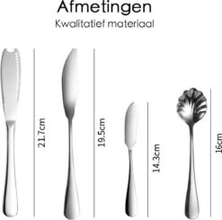 Bestekset Zilverkleurig - 72-delig - 12 Personen - Complete Set -Servies Serie Winkel 1200x1188 4