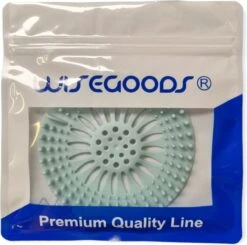 WiseGoods - Haarstopper - Haarvanger - Douche Zeef - Douche Filter - Haarfilter - Douche Afvoer - Siliconen - Blauw -Servies Serie Winkel 1200x1190