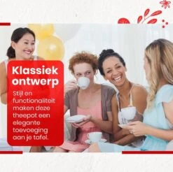 Procidi® Glazen Theepot Met Filter - Theekan Met Infuser - Dubbelwandig Borosilicaat Glas - Thee Thermoskan - Koffiekan 950 ML - Teapot -Servies Serie Winkel 1200x1195 15