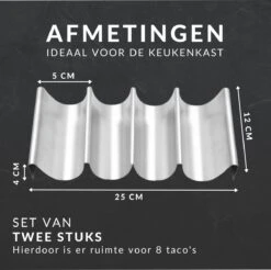 Keufens Taco Houder - Set Van 2 - Tacohouder - Tortilla Houder - Taco Standaard - Taco Houder Ovenbestendig - Taco Houders - Wrap Houder -Servies Serie Winkel 1200x1196 8