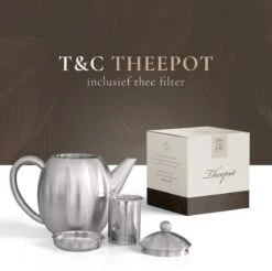 T&C Theepot Met Filter En Dubbelwandig - 1,2L - Matte Grijs -Servies Serie Winkel 1200x1197 8
