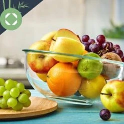 Klarstein Glazen Serveerschaal Met Bamboe Deksel - Afwasmachinebestendig - Veelzijdig Inzetbaar -Servies Serie Winkel 1200x1200 1002