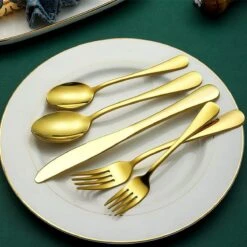 SensaHome - 20-Delige Bestek Set - Inclusief Mes/Vork/Lepel - 4 Personen - Goud -Servies Serie Winkel 1200x1200 1055