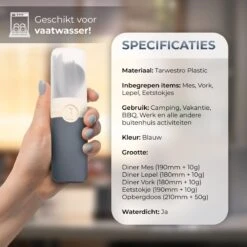 LDGoods Reisbestek Bestekset 5-delig Blauw - Meeneembestek - Meal Prep Bakjes Bestek - Kampeer Servies - Bestek To Go - Duurzaam Materiaal -Servies Serie Winkel 1200x1200 1156