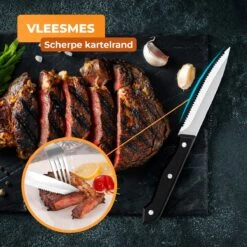 Strex Bestekset 6 Persoons - Zilver - 36-delig - Roestvrij Staal - Lepels, Messen, Vorken En Steakmessen - Hoogwaardige Kwaliteit -Servies Serie Winkel 1200x1200 1162