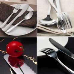 Deleca 6 Persoons Bestekset (36-delig) - Lepels, Messen, Vorken & Steakmessen - Vaatwasserbestendig - Zilver / RVS -Servies Serie Winkel 1200x1200 1181