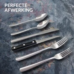 Master Knives 6 Persoons Bestekset (36-delig) - Lepels, Messen, Vorken & Steakmessen - Vaatwasserbestendig - Zilver / RVS -Servies Serie Winkel 1200x1200 1188