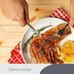 Master Knives 6 Persoons Bestekset (36-delig) - Lepels, Messen, Vorken & Steakmessen - Vaatwasserbestendig - Zilver / RVS -Servies Serie Winkel 1200x1200 1189