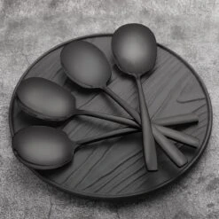 House Of Husk® Opscheplepel Set - Zwart - Serveerlepel - Groetelepel - Aardappellepel - 21cm - RVS - 4 Stuks -Servies Serie Winkel 1200x1200 1215