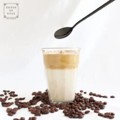 House Of Husk Latte Macchiato Lepels Set - Lange Theelepels - Koffielepels - Longdrinklepels - Sorbetlepels - Barlepel - RVS - 6 Stuks - 20CM - Zwart -Servies Serie Winkel 1200x1200 1221